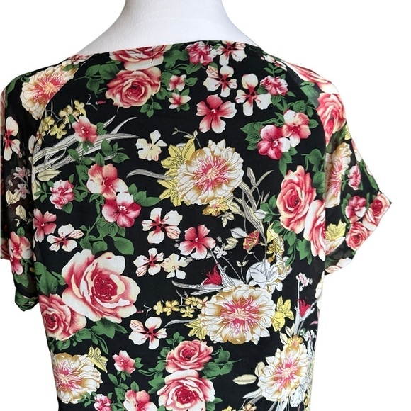Elan Women’s Floral Short Sleeve Blouse Size 2XL - Picture 11 of 17
